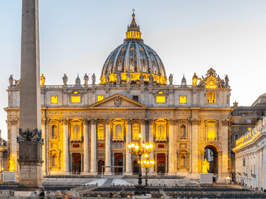 vista de la iglesia del vaticano