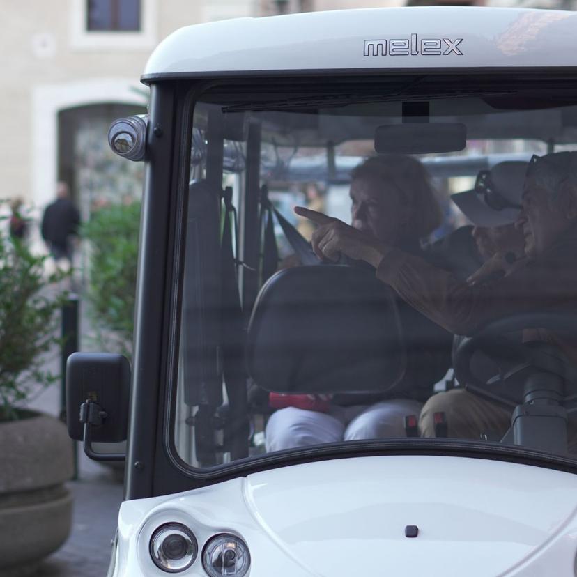 Golf Cart Roman tour Group of People Enjoying a Golf Cart Tour in Rome