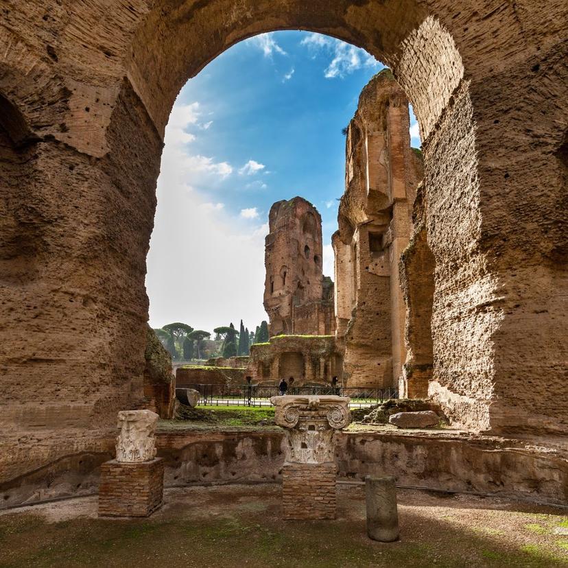 Bath of Caracalla close-up of the Bath of Caracalla, one of the most important landmarks in Rome