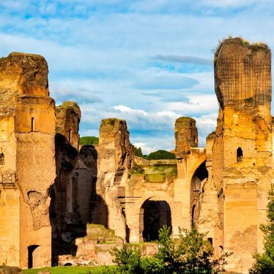 a-view-of-baths-of-caracalla-in-rome A View of the Baths of Caracalla Rome, Iconic Ancient Roman Baths