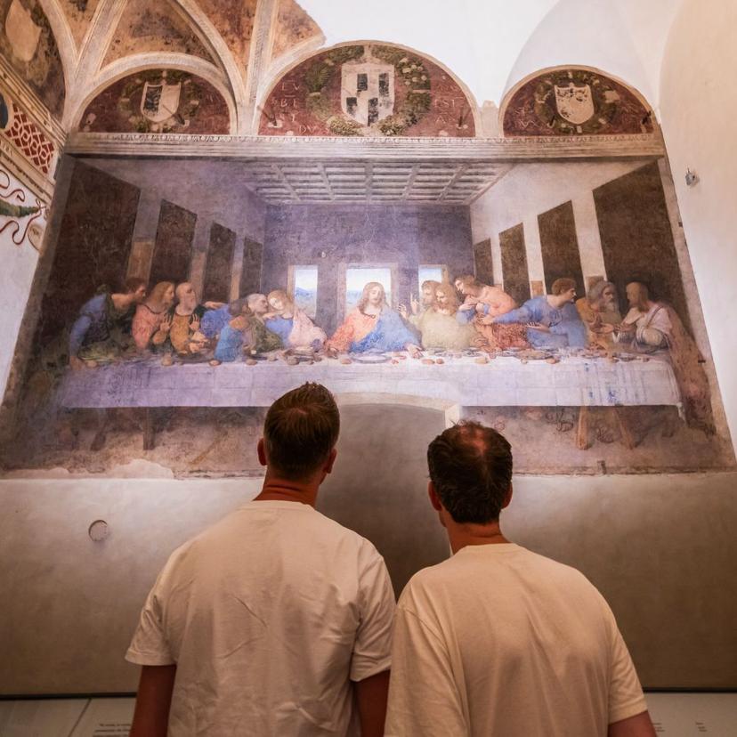 tourists-admiring-last-supper Tourists admiring the Last Supper