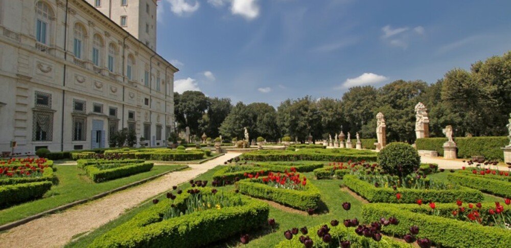 Jardins et galerie de la Villa Borghese