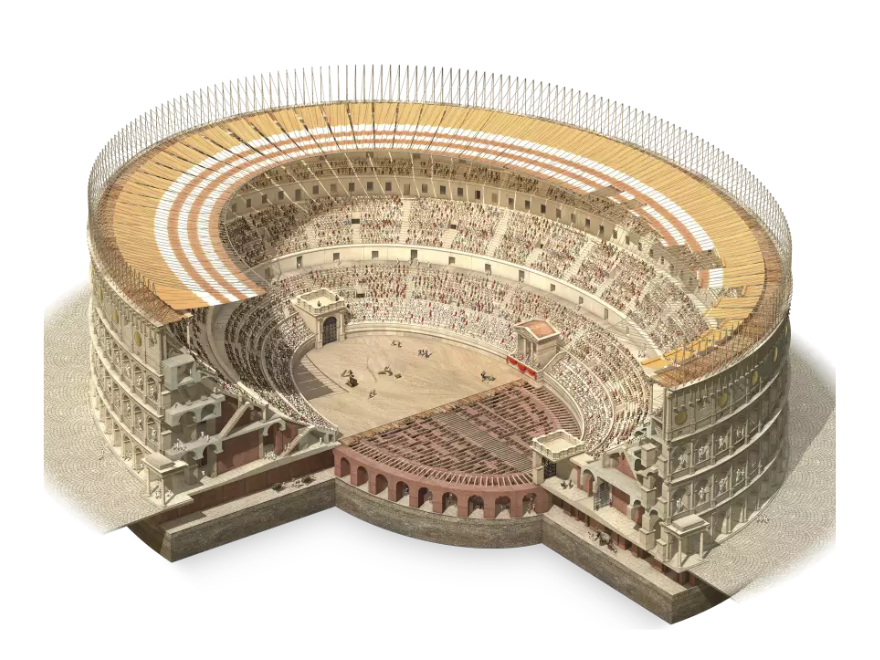 section of colosseum