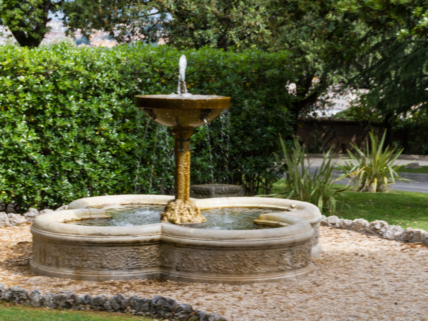 view of vatican garden