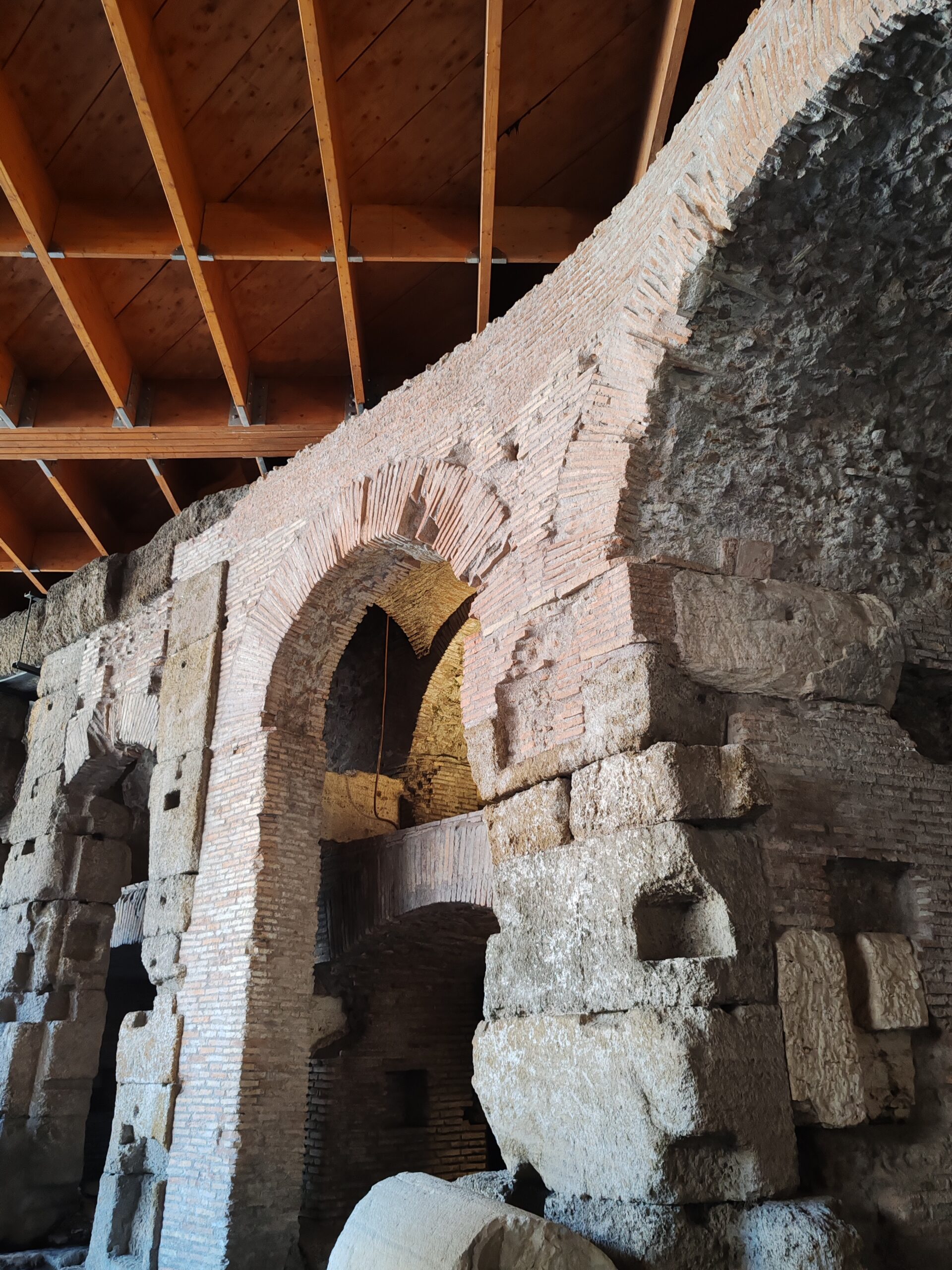 detail of roman colosseum