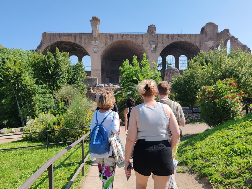 inside roman forum