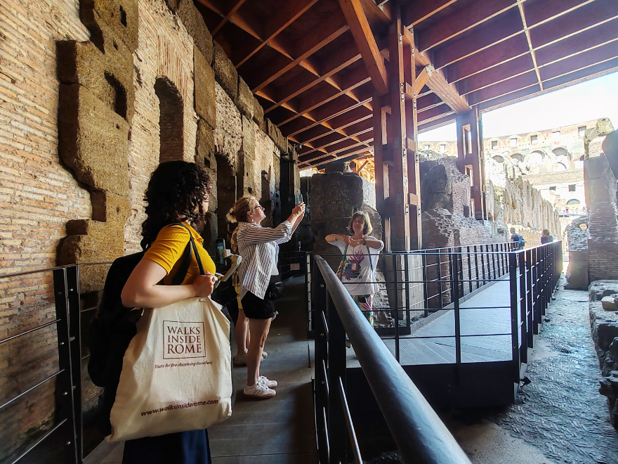 inside roman forum