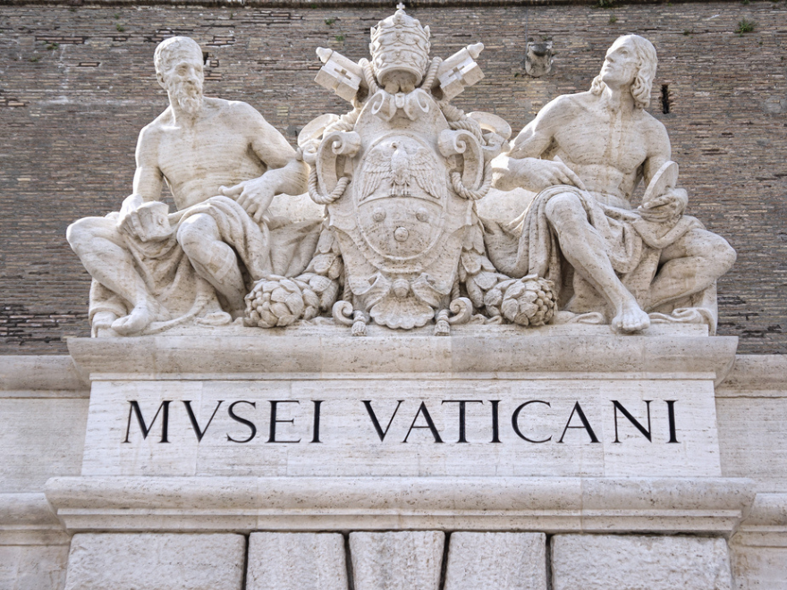 detail of vatican museums