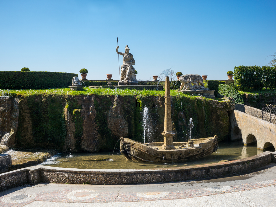 view of villa d'este garden