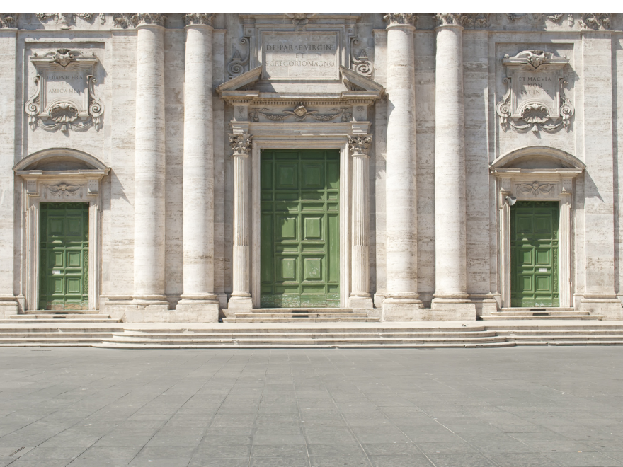 One of jubilee 2025 door: St. John Lateran in Rome