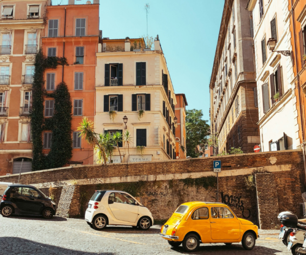 famous shop view in Rome