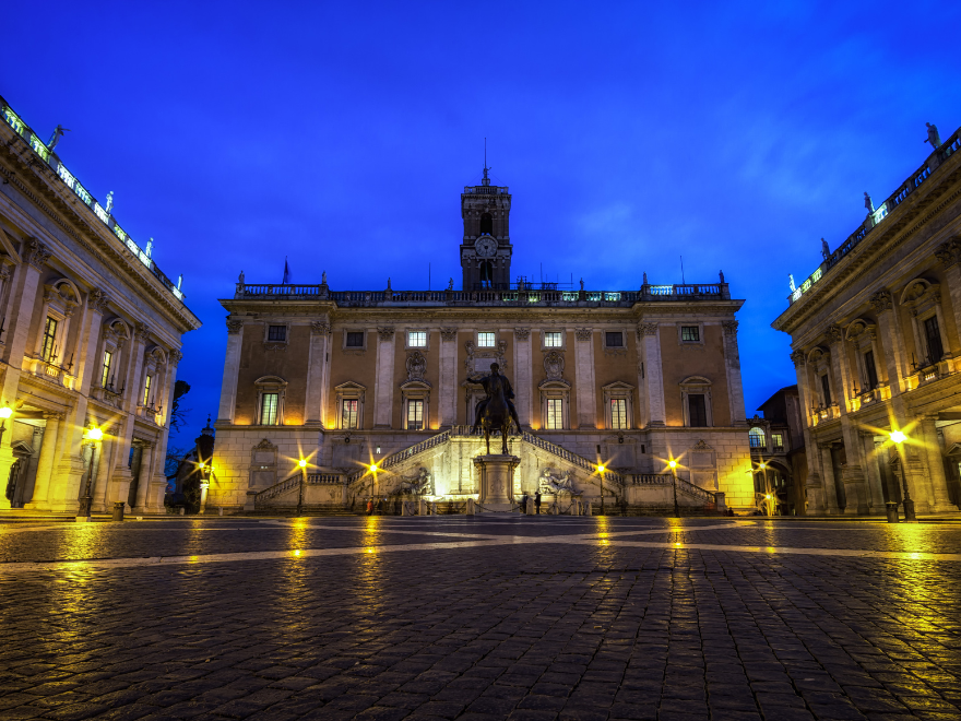 view of capitoline museum square